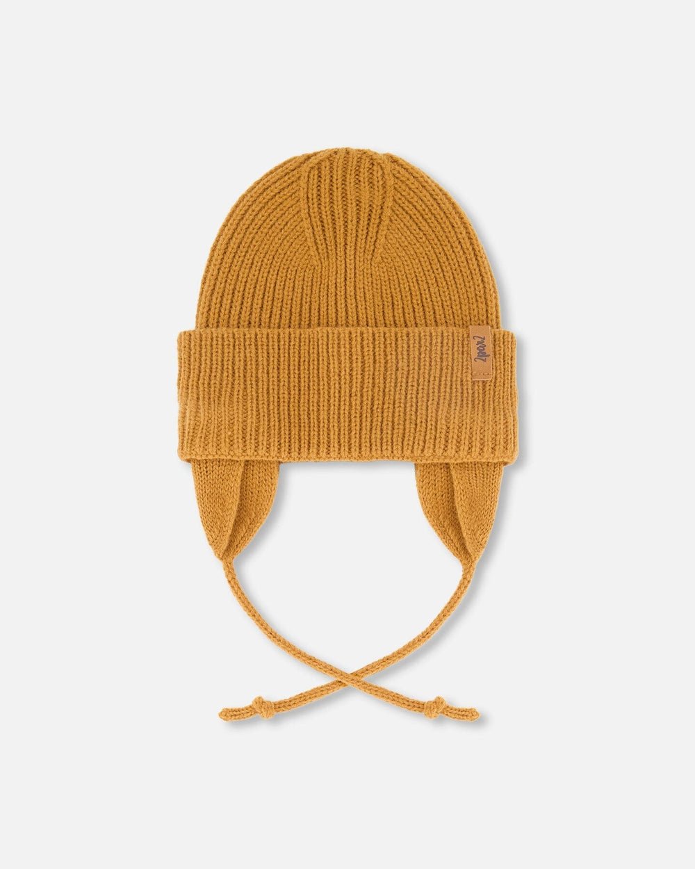 Bonnet en tricot mi-saison bébé marron noix de pécan