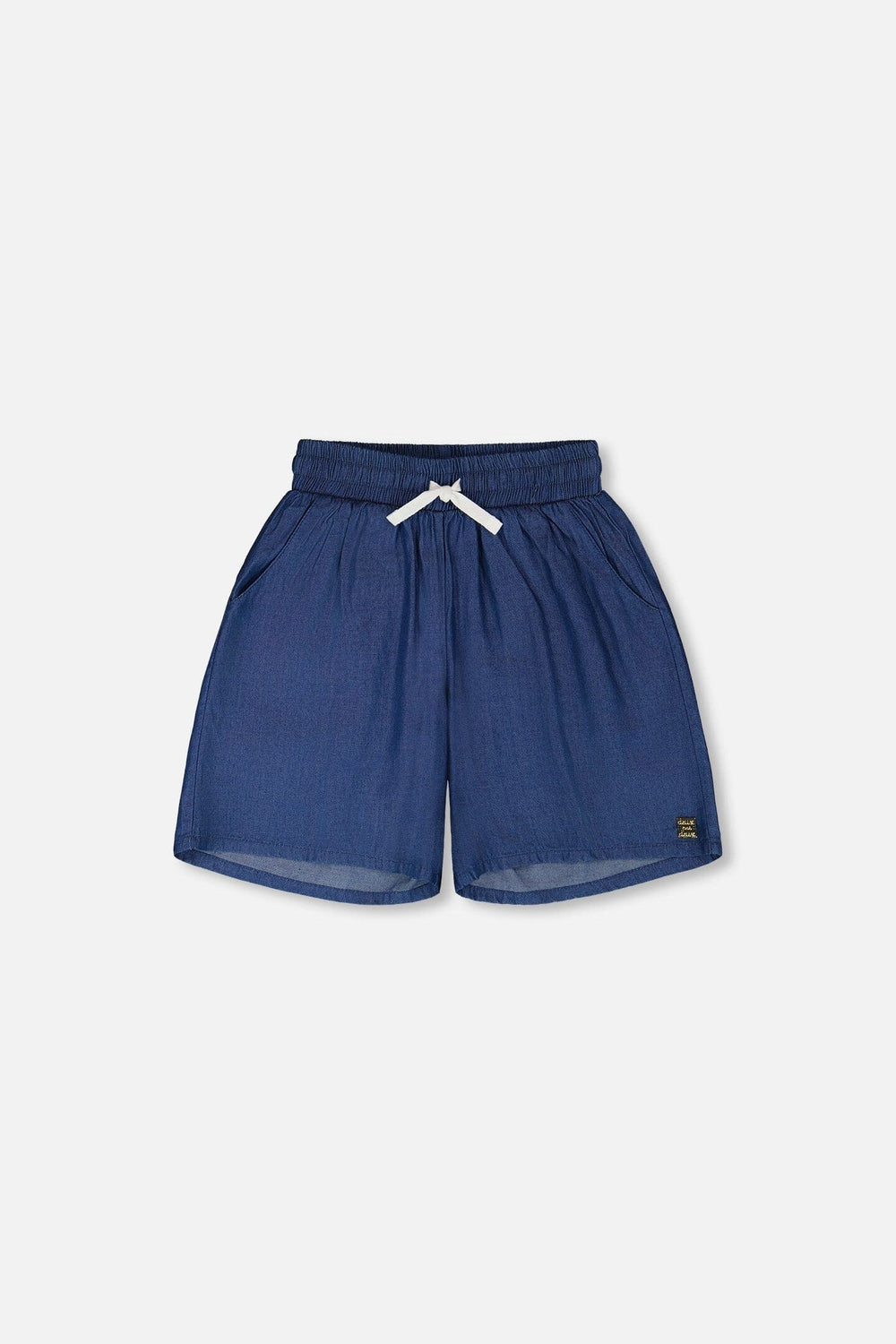 Bermuda en chambray bleu
