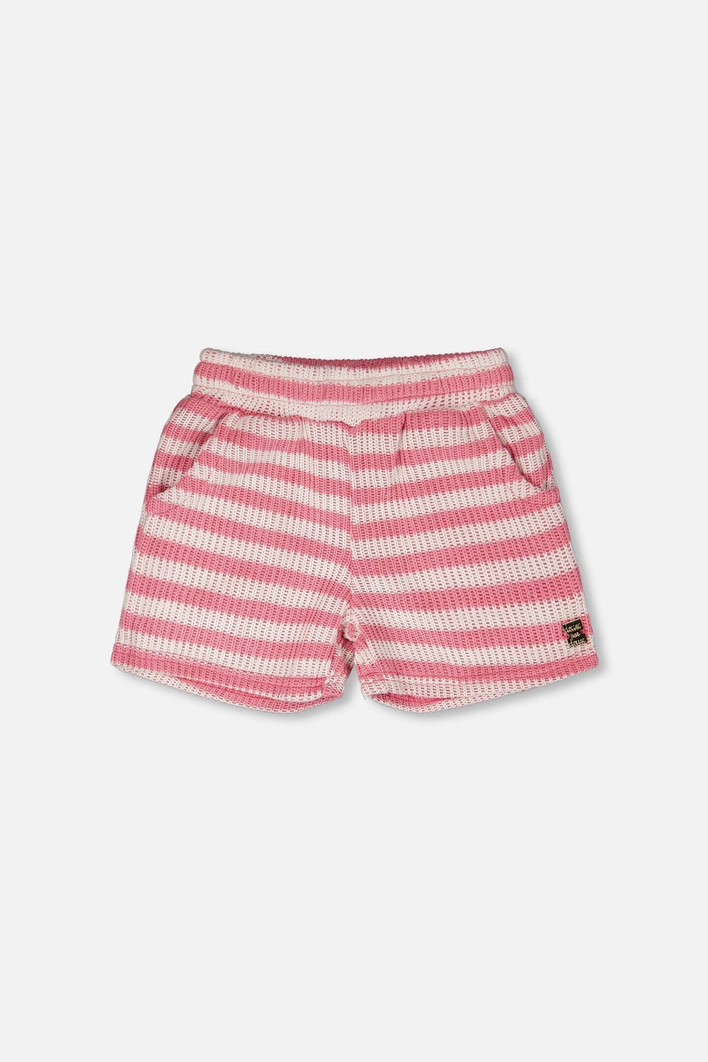Striped Shorts Pink And White