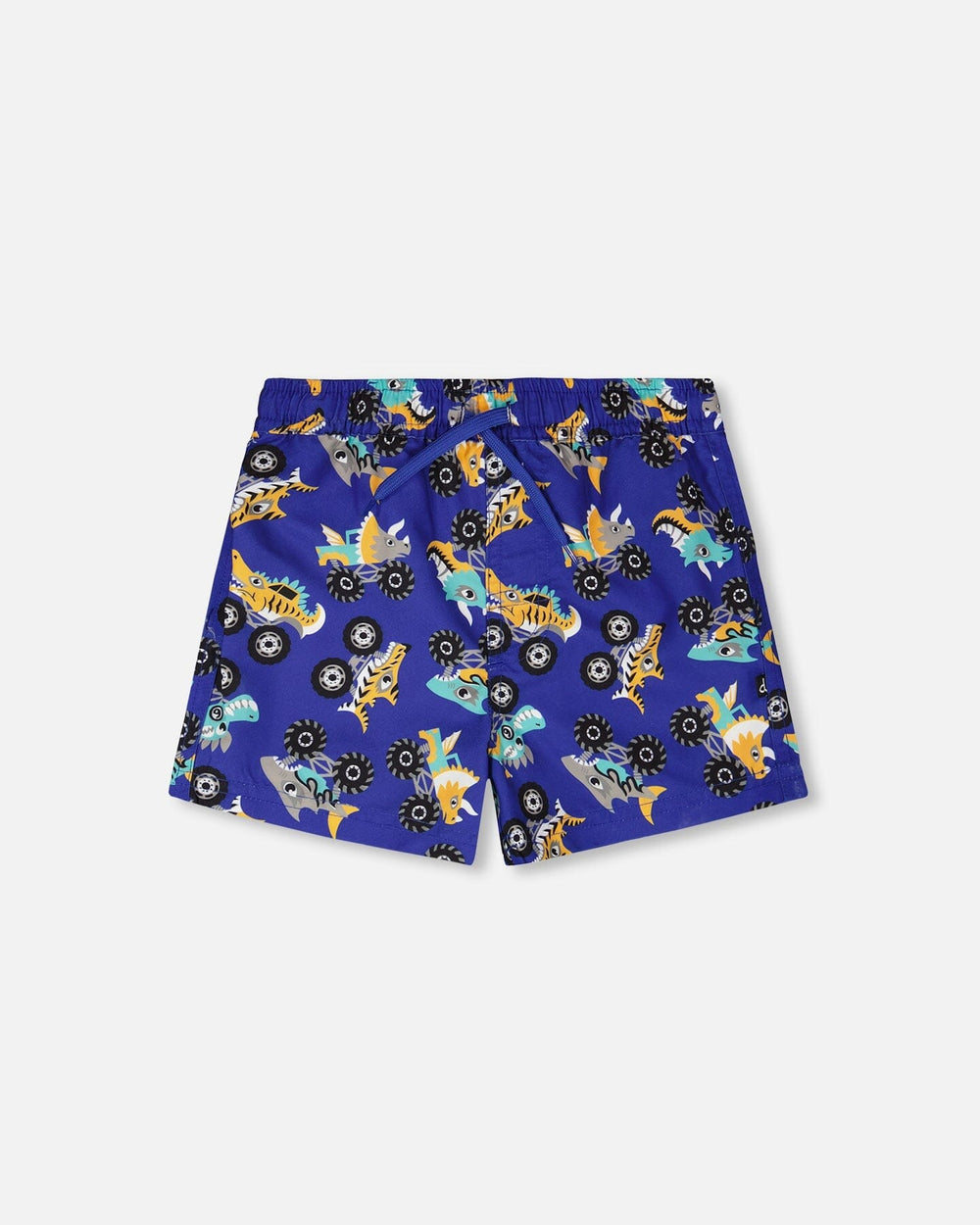 Short de bain imprimé camion bleu