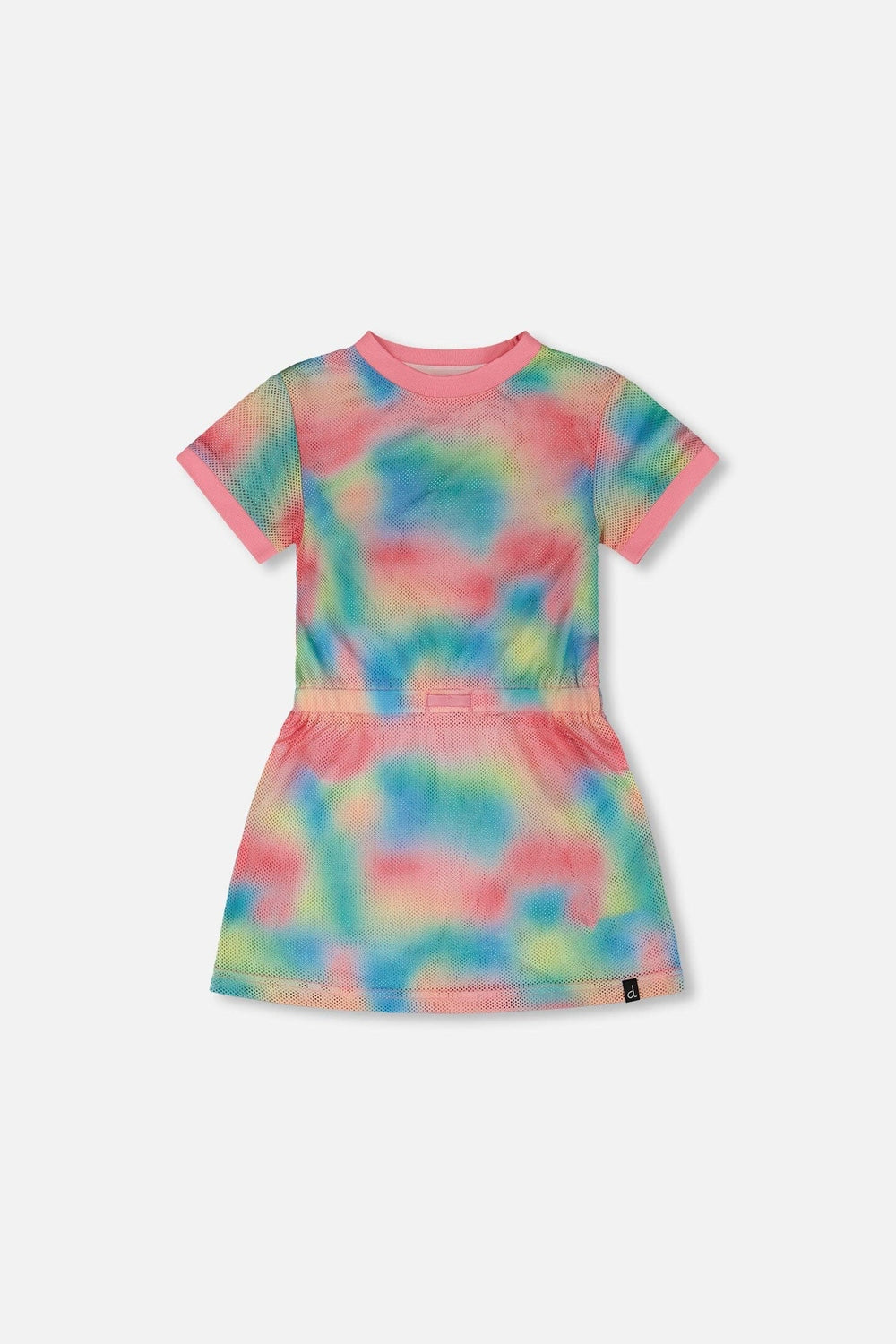 Robe de plage en maille multicolore