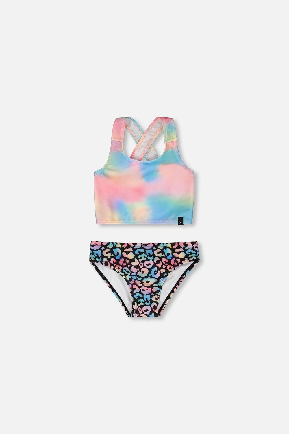 Maillot de bain deux pièces multicolore