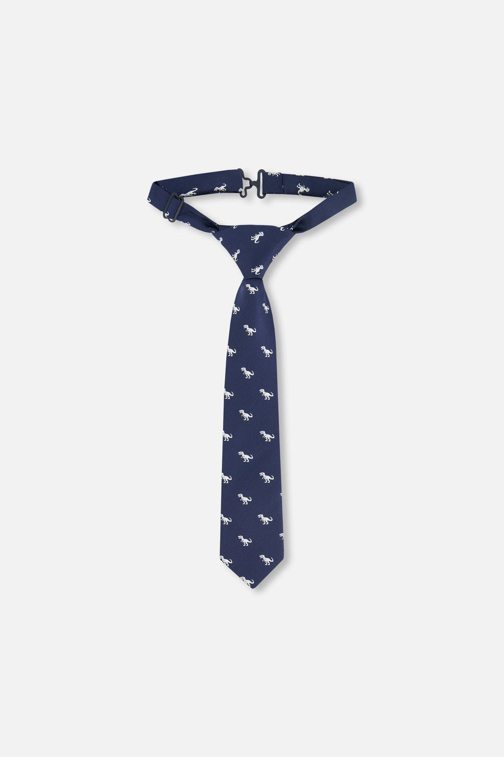 Cravate à motif dinosaure bleue