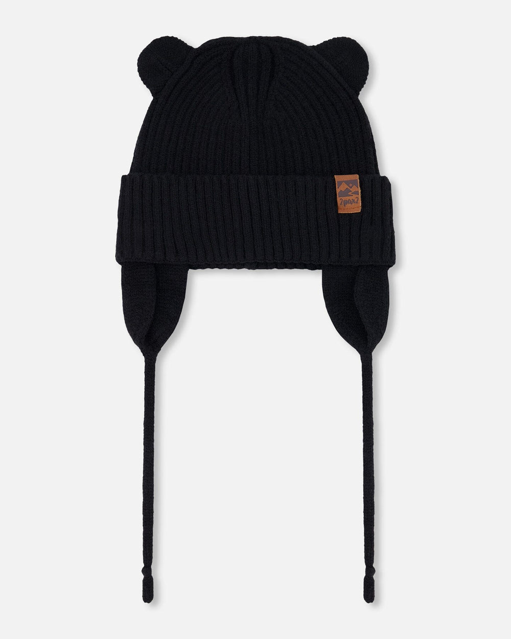 Baby Knit Hat Black — Deux par Deux