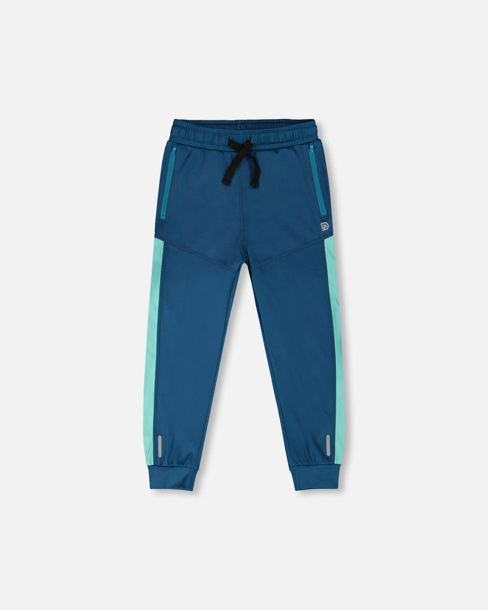 Athletic Pants In Recycled Polyester Teal — Deux par Deux