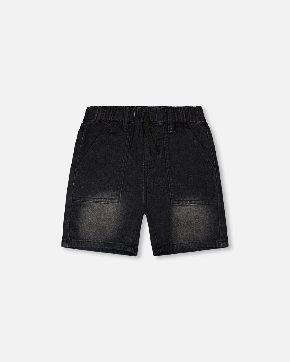 Shorts en molleton gris aspect jean