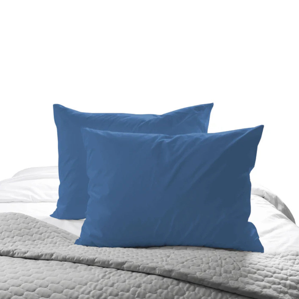 TAIES D'OREILLER HA-1315K Couleur Unie Assortie King Paquet de 2