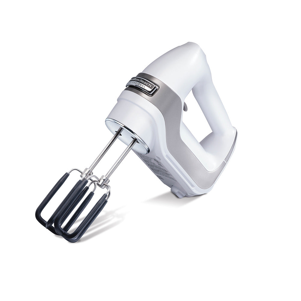 HAMILTON BEACH PROFESSIONAL 62656 7 Speed Hand Mixer in White- Refurbished with Home Essentials warranty — Home Essentials Outlet