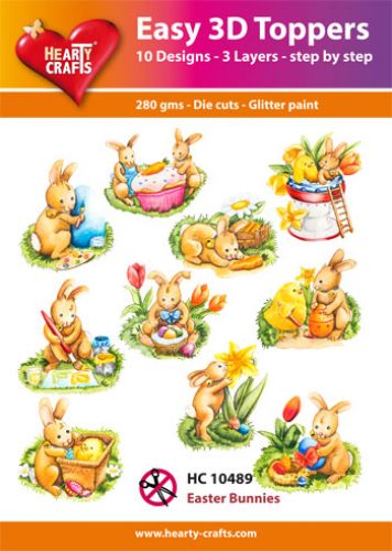 Hearty Crafts - Lapins de Pâques 3D faciles