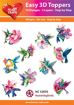 Toppers 3D faciles Colibris
