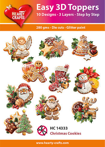 Décorations 3D faciles Hearty Crafts - Biscuits de Noël