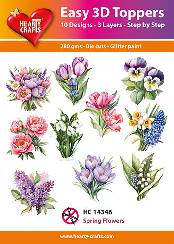 Hearty Crafts Déco 3D Facile - Fleurs printanières