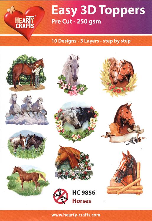 Décorations 3D faciles : Chevaux