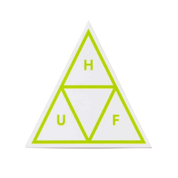 Autocollant HUF 'Triple Triangle' - Vert Lime