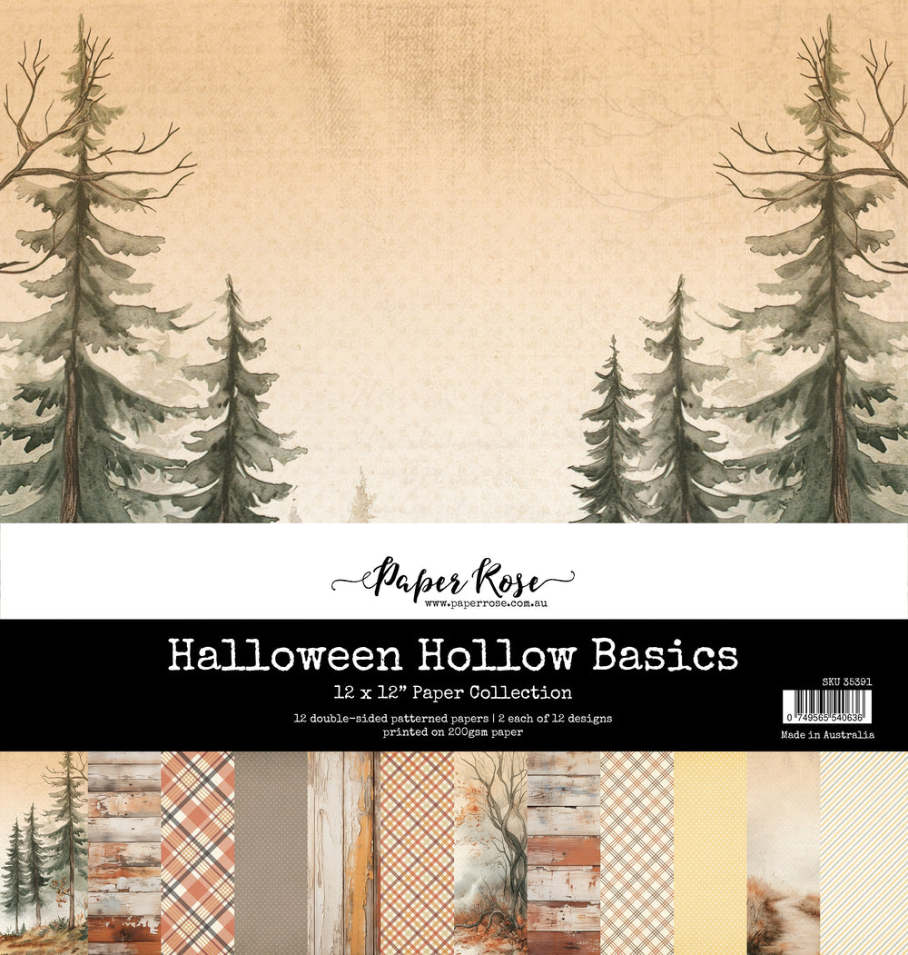 Collection de papiers Halloween Hollow Basics 30x30 cm 35391