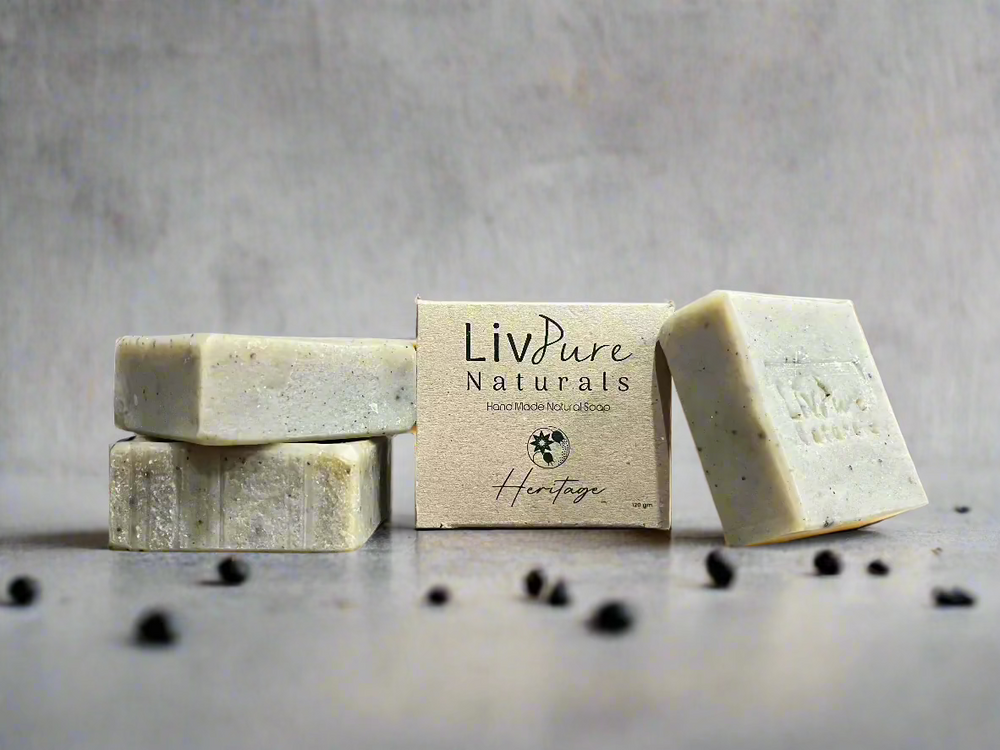 Heritage Black Seed & Honey Olive Oil Soap | Detox & Nourish Face & Body Bar | Organic Bar Soap