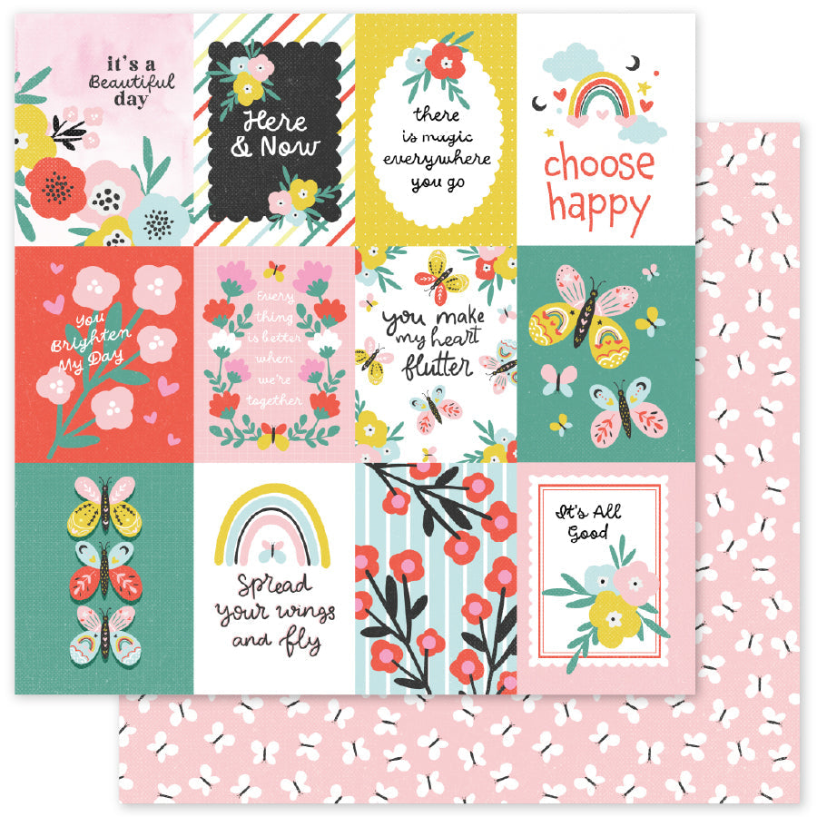 Happy Moments D 12 x 12 Paper (12 pc Bulk Pack) 34953 — Ecstasy Crafts