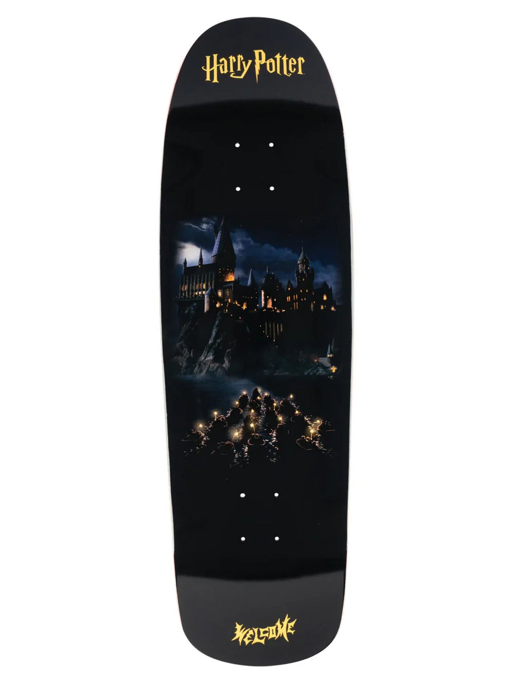 Planche de skateboard 'Arrival' Welcome x Harry Potter - Noir/Or Métallique