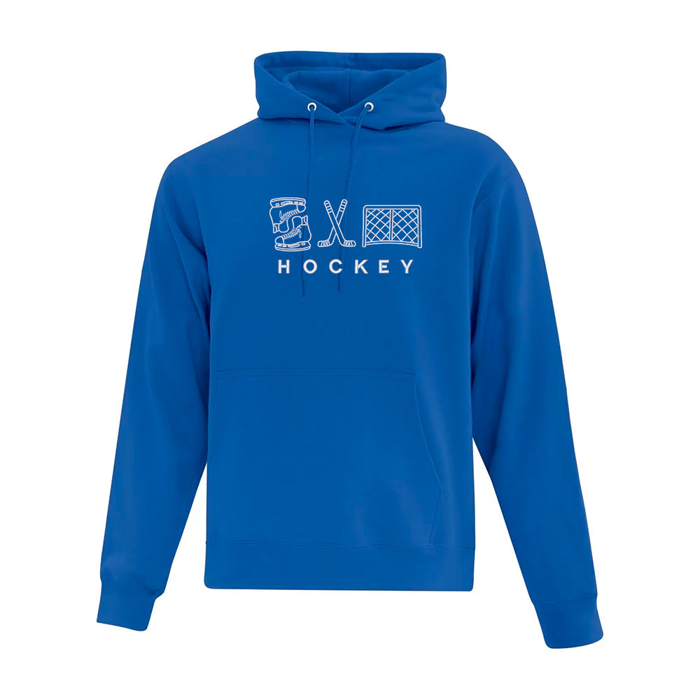 Embroidered "HOCKEY" Hoodie