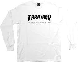 Thrasher 'Mag Logo' Manches Longues T-Shirt - Blanc