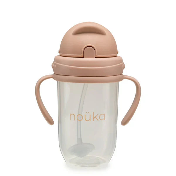 Non-Spill Weighted Straw Cup 9 oz | noüka | Soft Blush