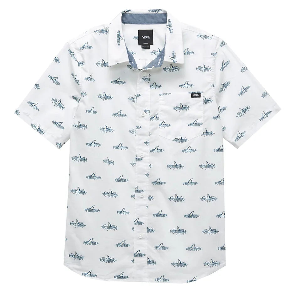 Vans 'Shark Fin' S/S Shirt - White (KIDS)