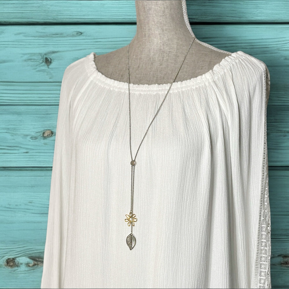 Collier Fleur et Feuille