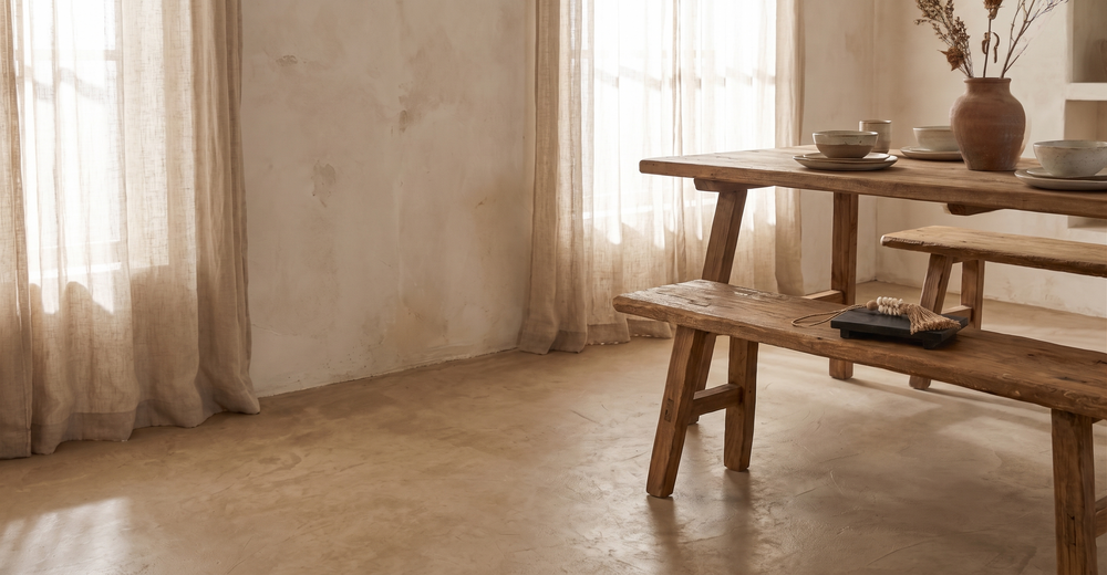 Vintage bench with A legs