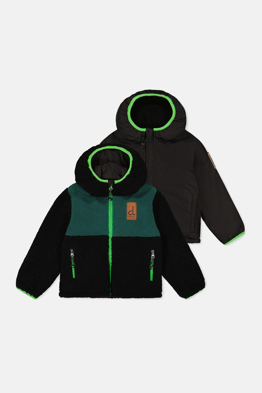 Manteau Mi-Saison Réversible Noir