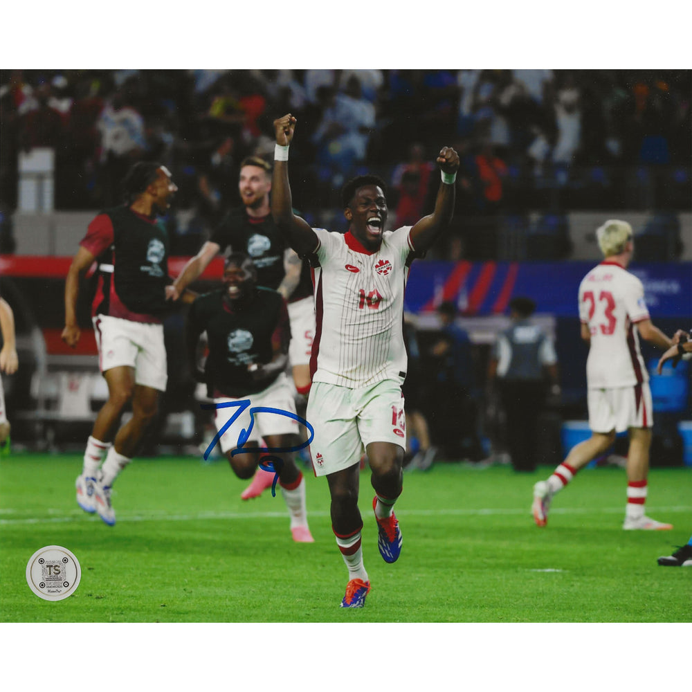 Photo 8x10 de Jonathan David autographiée – Équipe nationale masculine du Canada – Copa América 2024