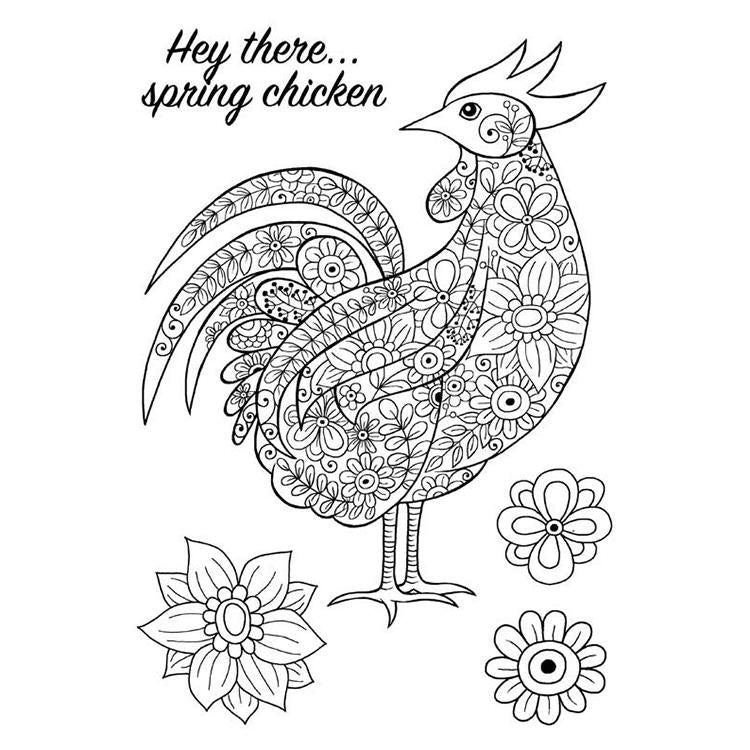 Coq décoratif individuel en bois