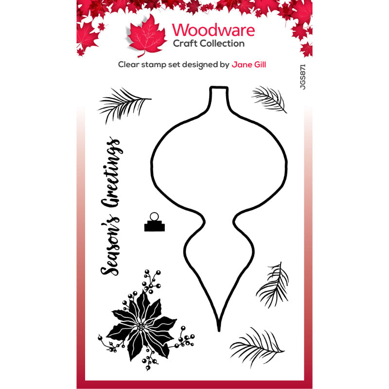 Woodware Clear Singles Formes à Peindre Goutte Fantaisie 10 x 15 cm Set de Tampons