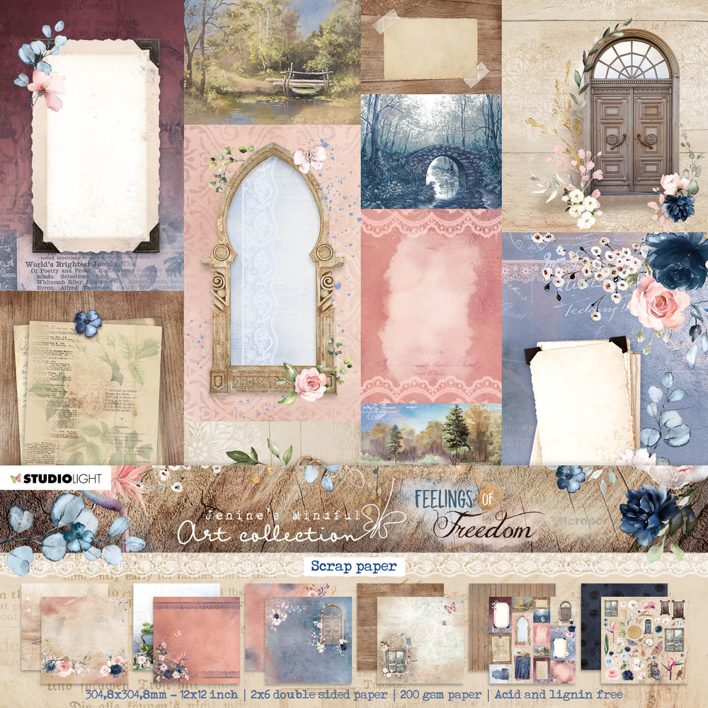 JMA Papier de fond Feelings Of Freedom 304,8x304,8x3mm 12 feuilles n°26