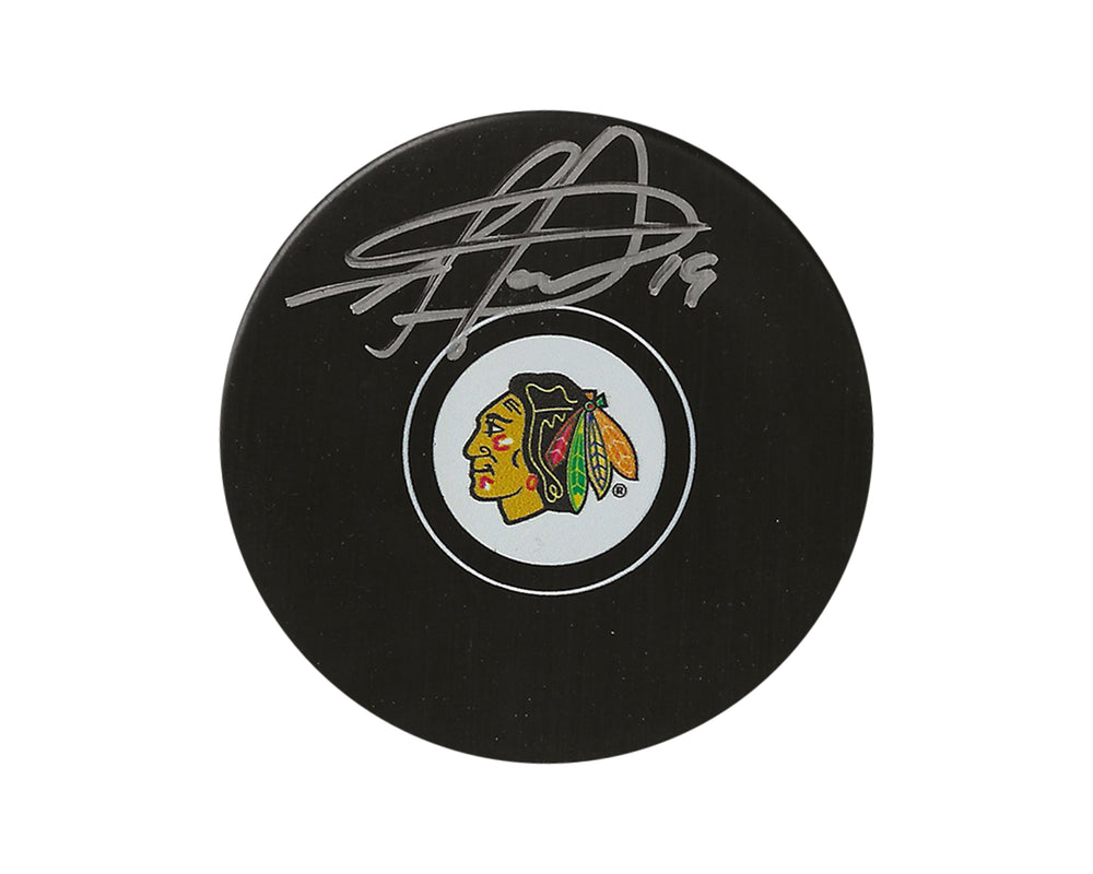 Palet autographié Jonathan Toews des Blackhawks de Chicago