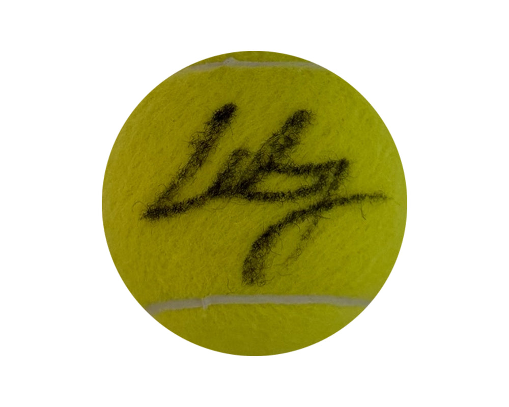 Balle de tennis autographiée par Jiří Lehečka