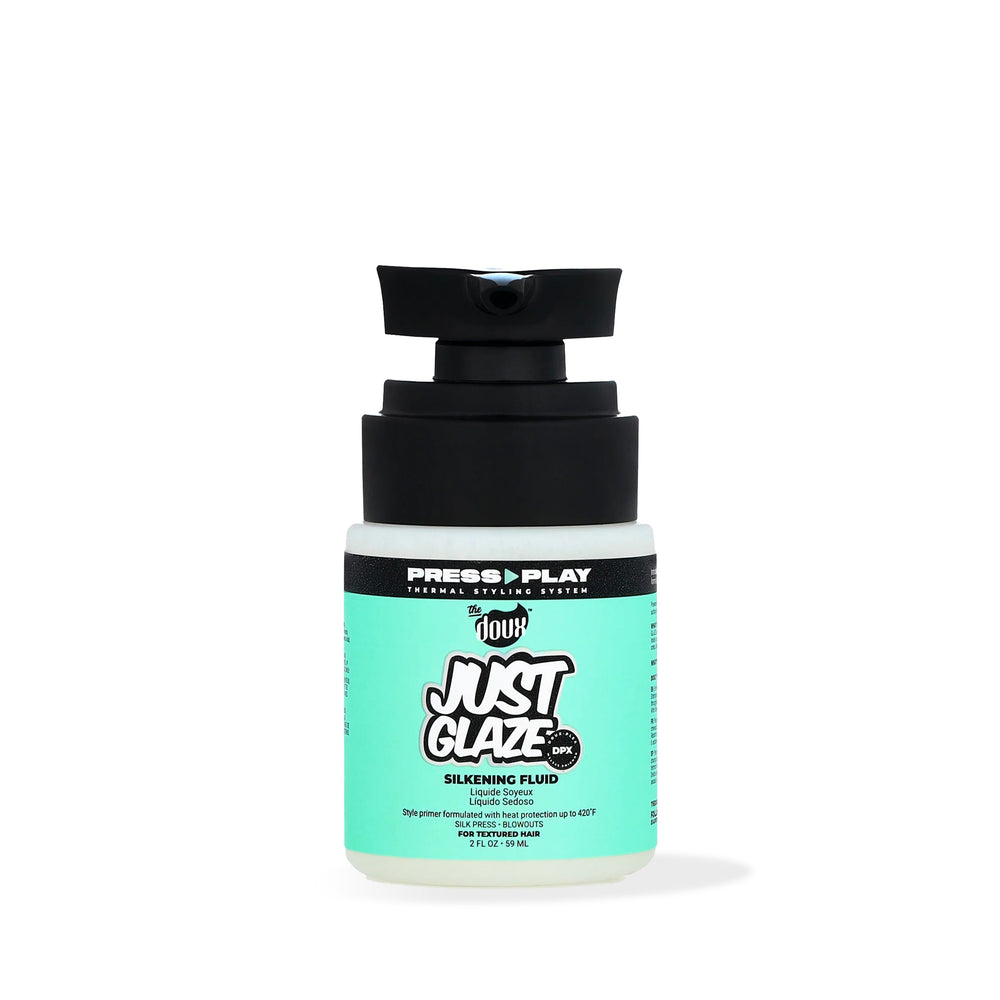 THE DOUX PRESS PLAY JUST GLAZE SILKENING FLUID 2OZ