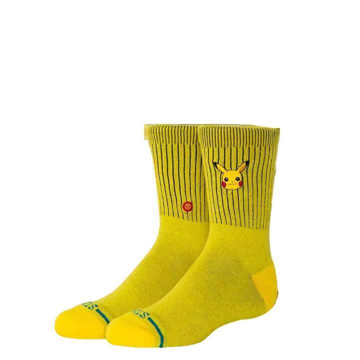 Stance x Pokémon 'Pikachu' Crew Socks - Yellow (KIDS)