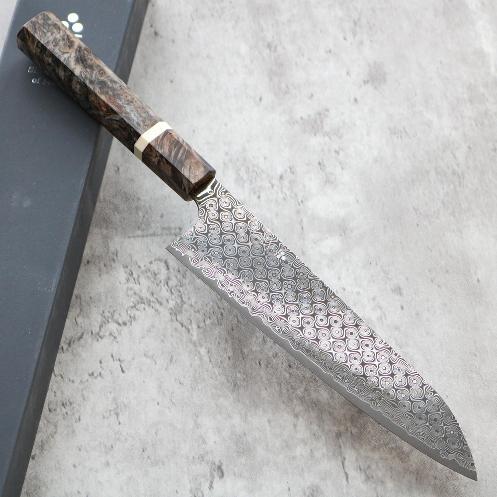 Nigara Hamono Damascus Anmon Gyuto 195 mm — SHARP Knife Shop