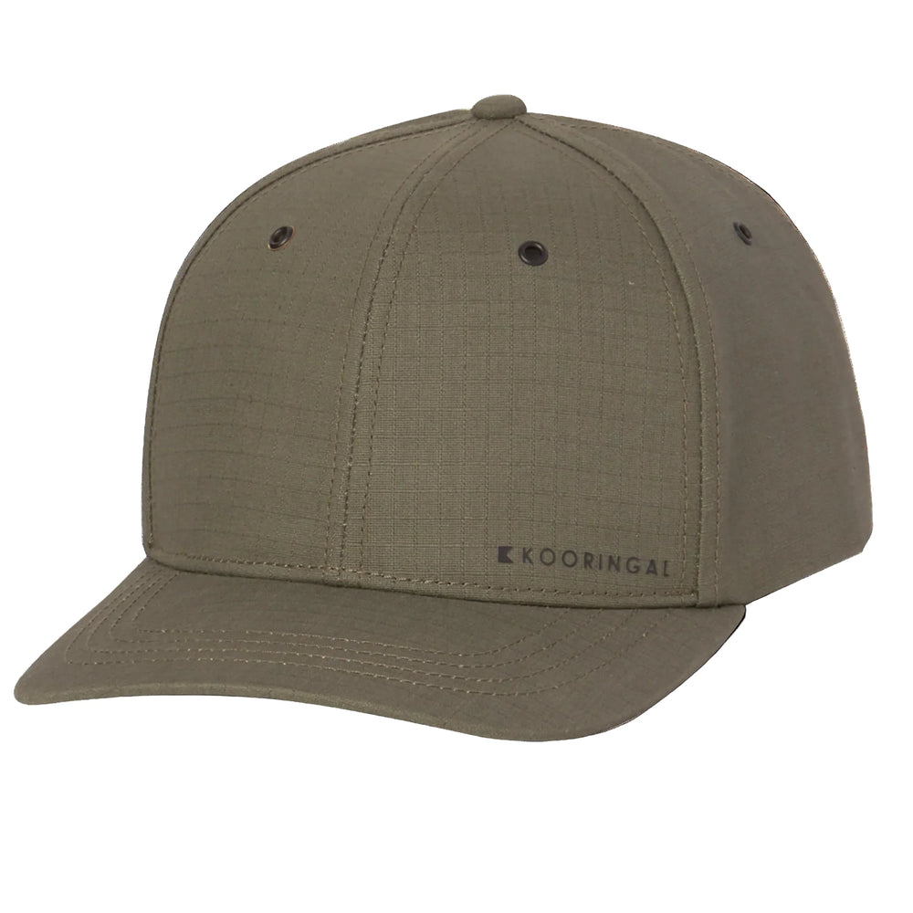 Casquette Kooringal pour hommes Taree en toile de coton à 6 panneaux avec doublure évacuant l'humidité, une taille