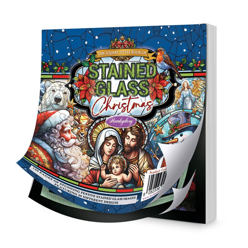 Le petit livre carré de Noël en vitrail