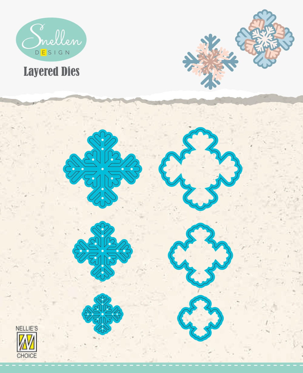 Matrices de découpe superposées Flocons de neige 04