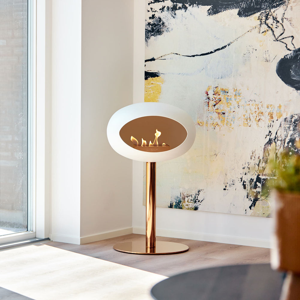 Le Feu Steel Dôme Bas <br>Blanc