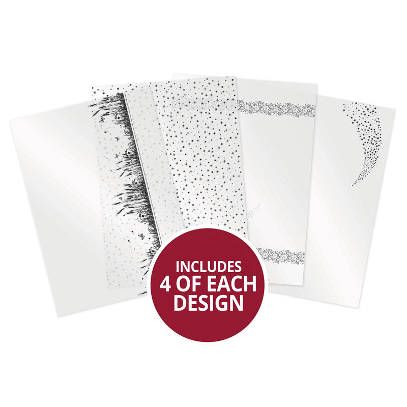 Fées au Clair de Lune Feuille d'Acétate Luxe