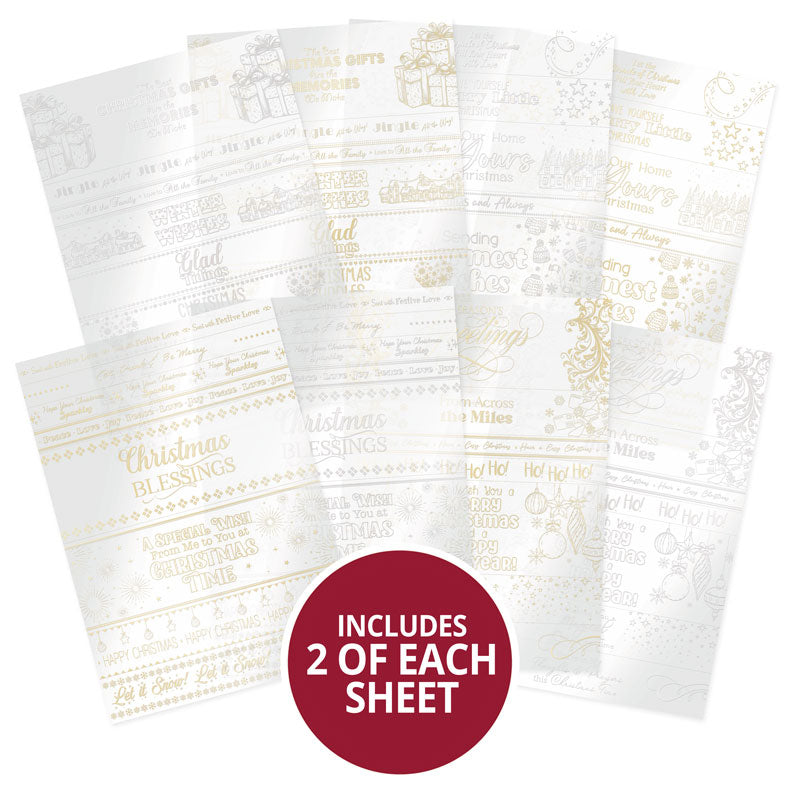 Emballages de cartes en acétate métallisé de luxe pour les fêtes