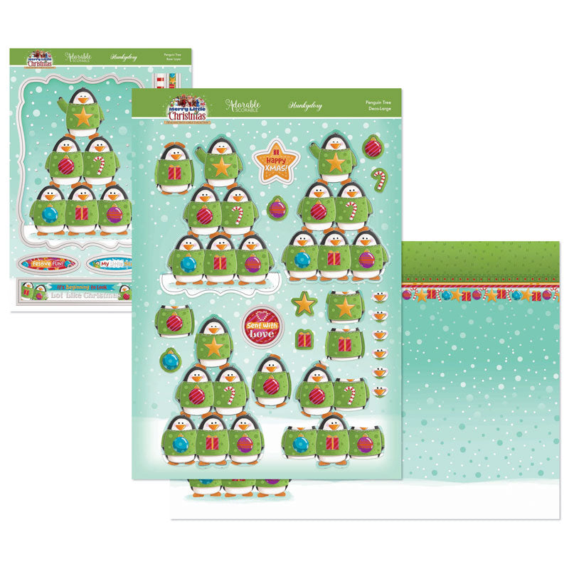 A Merry Little Christmas Deco-Large Set - Penguin Tree
