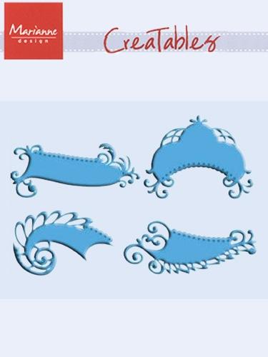 Marianne Design: Dies Creatables - Anja's Labels, lot de 4