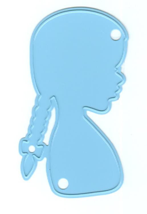Marianne Design: Dies Creatables - Silhouette jeune fille avec tresses