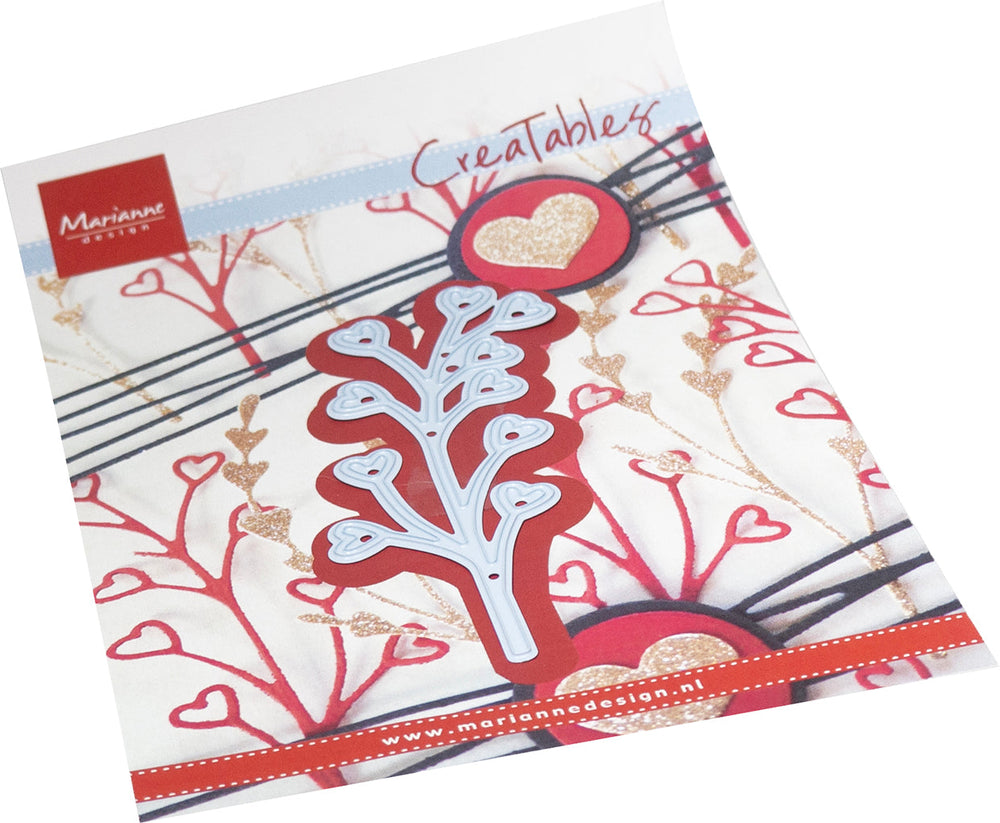 Matrice de découpe Marianne Design Creatables - Branche Cœur Ouvert