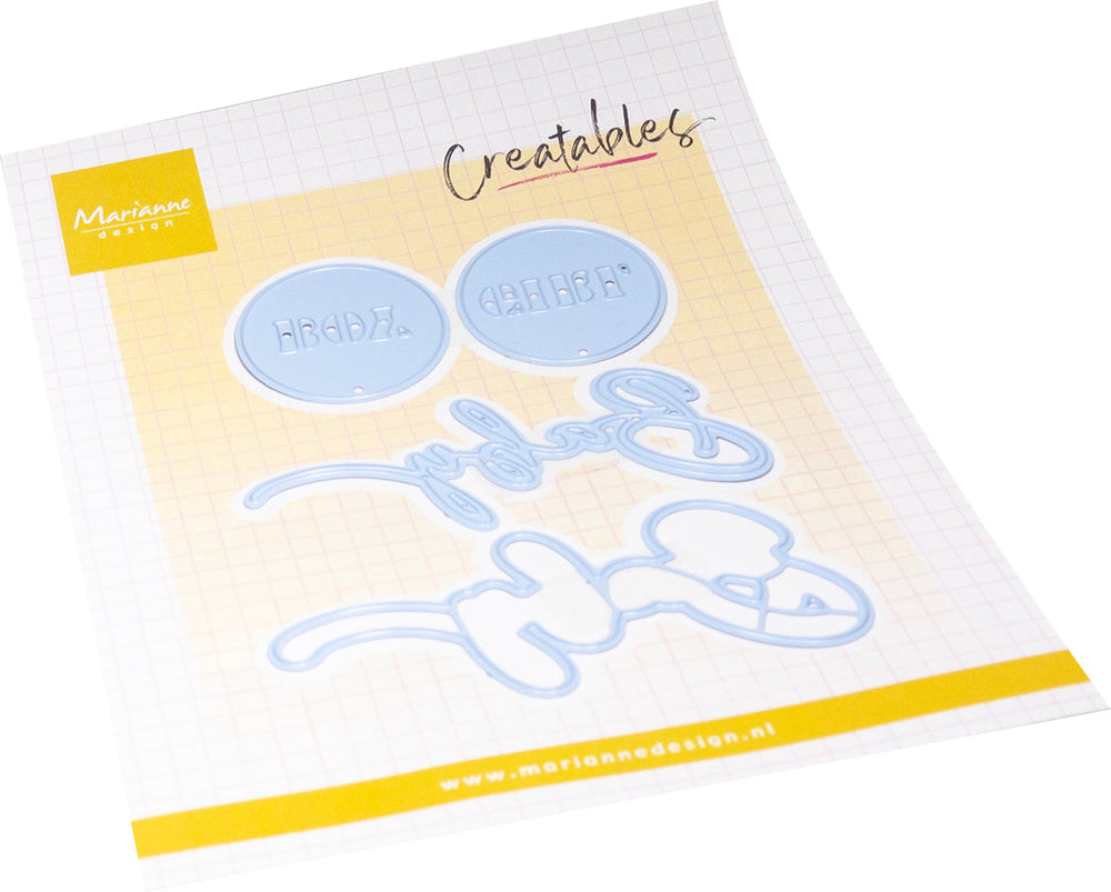 Marianne Design Matrices de découpe Creatables - Texte bébé garçon et bébé fille