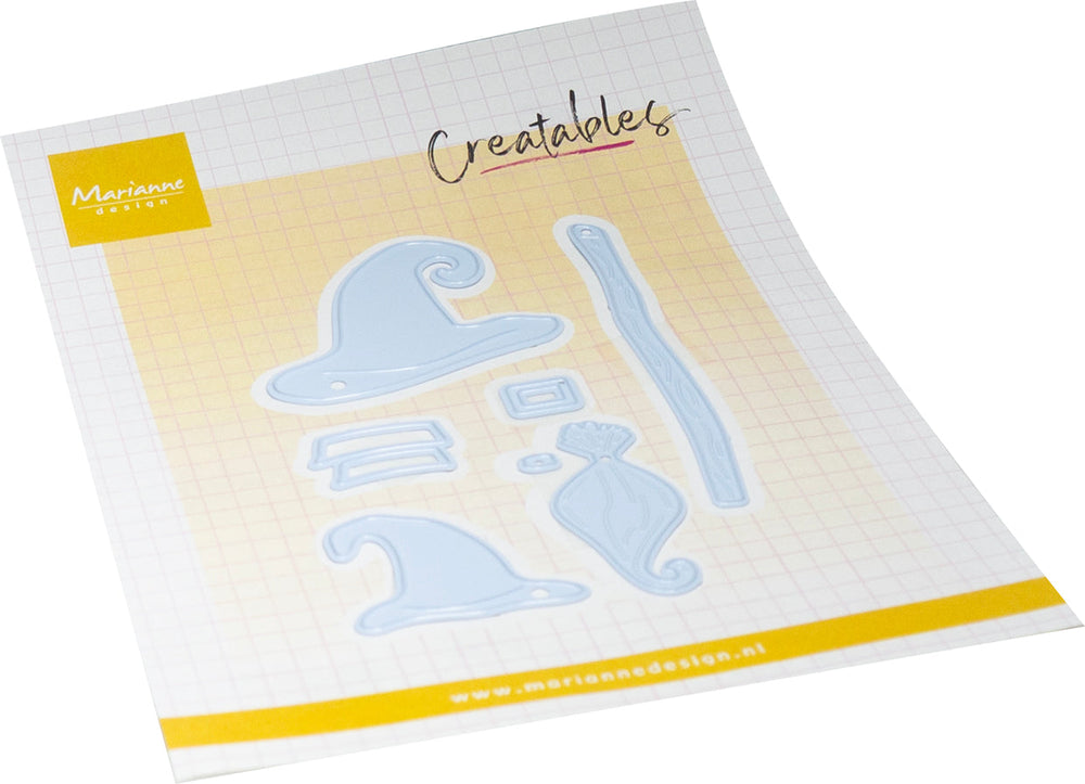 Matrice de découpe Marianne Design Creatables - Chapeaux de sorcière et balai
